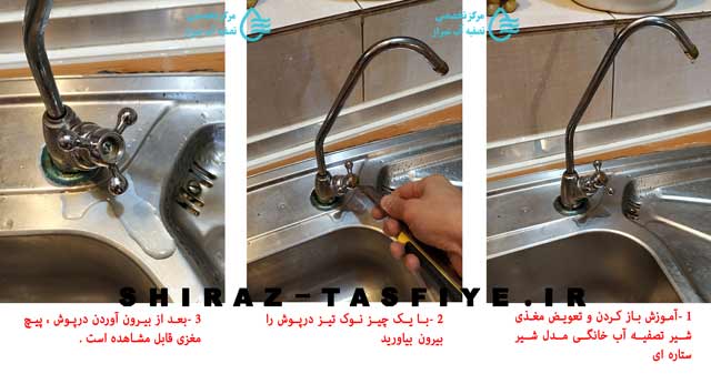 آموزش تعویض مغزی شیر برداشت تصفیه آب
