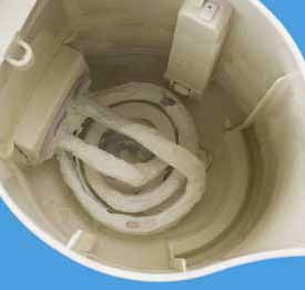 hard water in kettle رسوب آب در کتری