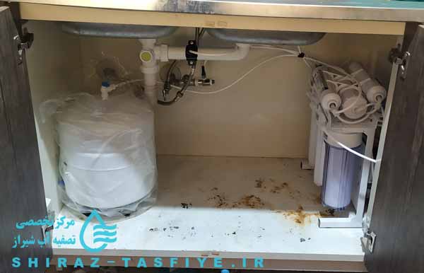 ro installed سیستم تصفیه آب خانگی نصب شده