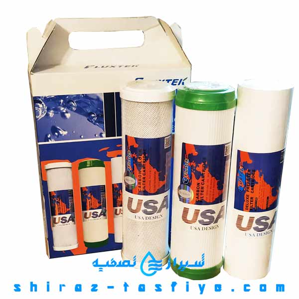 pre filter fluxtek new pack پک فیلتر 3 عددی دستگاه تصفیه آب خانگی