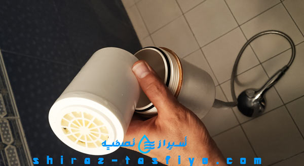 fluxtek cartidge shower filter کارتریج و تعویض فیلتر دوش حمام  